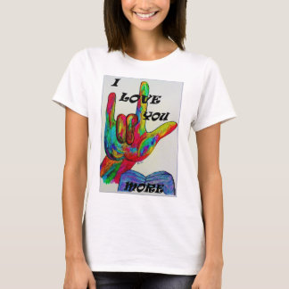 Amerikanisches Zeichen-Sprachen-I LIEBE ASL SIE T-Shirt