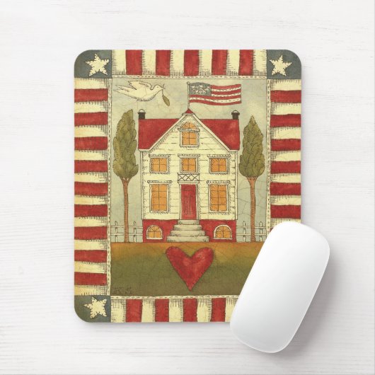 AMERIKANISCHES ZUHAUSE MOUSEPAD (Mit Mouse)