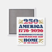 Amerikas 250. 4. Juli-Feierlichkeiten Magnet (Vorderseite/Rückseite)