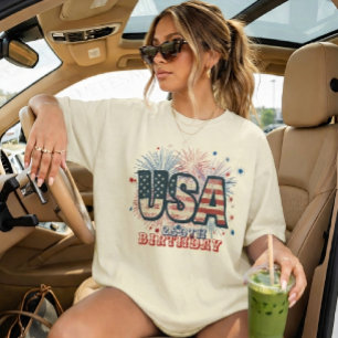 Amerikas 250. Geburtstag 1776-2026 Grafisches Feue T-Shirt