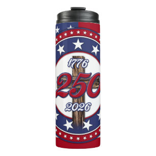 Amerikas 250. Geburtstag 1776-2026 Rugged Cross Fl Thermosbecher