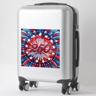 Amerikas 250. Geburtstag 1776-2026 RWB Feuerwerk Aufkleber