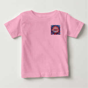 Amerikas 250. Geburtstag 1776-2026 RWB Feuerwerk Baby T-shirt