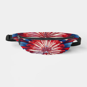 Amerikas 250. Geburtstag 1776-2026 RWB Feuerwerk Bauchtasche