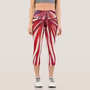 Amerikas 250. Geburtstag 1776-2026 RWB Feuerwerk Capri Leggings