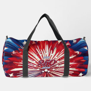 Amerikas 250. Geburtstag 1776-2026 RWB Feuerwerk Duffle Bag