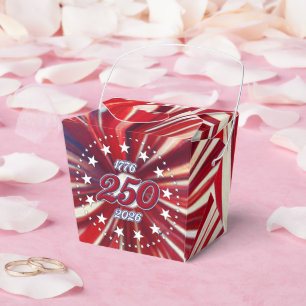 Amerikas 250. Geburtstag 1776-2026 RWB Feuerwerk F Geschenkschachtel