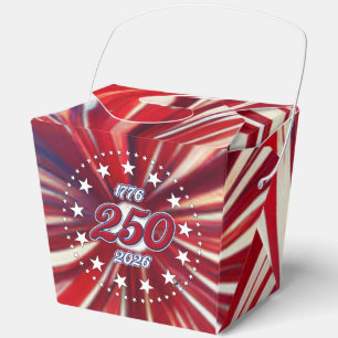 Amerikas 250. Geburtstag 1776-2026 RWB Feuerwerk F Geschenkschachtel