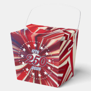 Amerikas 250. Geburtstag 1776-2026 RWB Feuerwerk F Geschenkschachtel