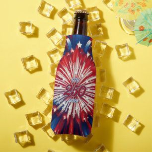 Amerikas 250. Geburtstag 1776-2026 RWB Feuerwerk Flaschenkühler