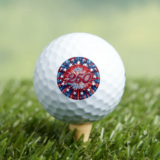 Amerikas 250. Geburtstag 1776-2026 RWB Feuerwerk Golfball
