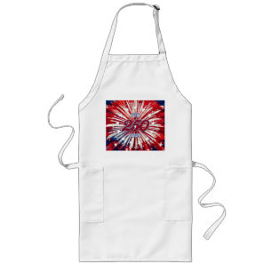 Amerikas 250. Geburtstag 1776-2026 RWB Feuerwerk Lange Schürze