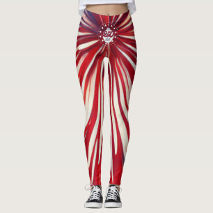 Amerikas 250. Geburtstag 1776-2026 RWB Feuerwerk Leggings