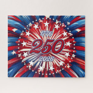 Amerikas 250. Geburtstag 1776-2026 RWB Feuerwerk Puzzle