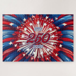 Amerikas 250. Geburtstag 1776-2026 RWB Feuerwerk Puzzle