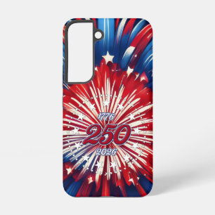Amerikas 250. Geburtstag 1776-2026 RWB Feuerwerk Samsung Galaxy Hülle