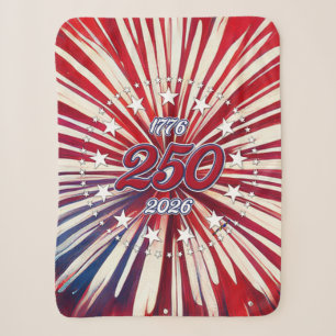 Amerikas 250. Geburtstag 1776-2026 RWB Feuerwerk Sherpadecke