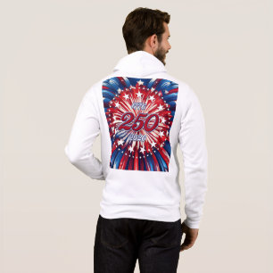 Amerikas 250. Geburtstag 1776-2026 RWB Feuerwerk T Hoodie
