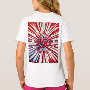 Amerikas 250. Geburtstag 1776-2026 RWB Feuerwerk T-Shirt