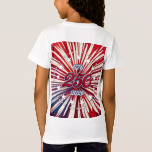 Amerikas 250. Geburtstag 1776-2026 RWB Feuerwerk T-Shirt