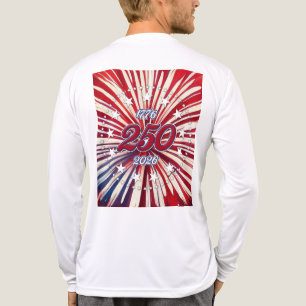 Amerikas 250. Geburtstag 1776-2026 RWB Feuerwerk Tri-Blend Shirt