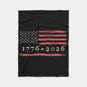 Amerikas 250. Geburtstag 1776-2026 US-Flagge 250 Y Fleecedecke