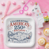 Amerikas 250. Geburtstag auf Hilton Head gefeiert Pappteller (Party)