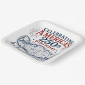 Amerikas 250. Geburtstag auf Hilton Head gefeiert Pappteller (Gewinkelt)