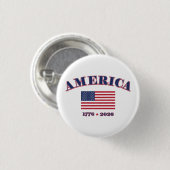 Amerikas 250. Geburtstag Button (Vorne & Hinten)