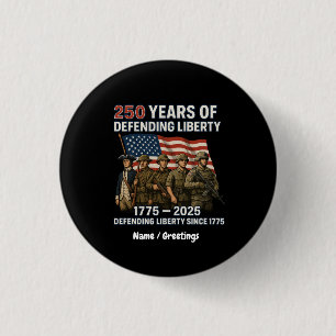 Amerikas 250. Geburtstag der Militärparade der US- Button