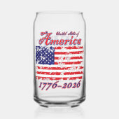 Amerikas 250. Geburtstag Dosenglas (Vorderseite)