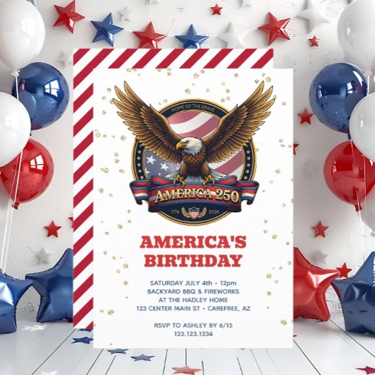 Amerikas 250. Geburtstag Einladung