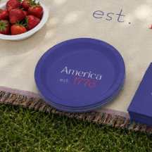 Amerikas 250. Geburtstag est 1776 Typografie Blau