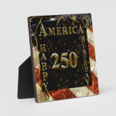 Amerikas 250. Geburtstag! Fotoplatte (Vorderseite)