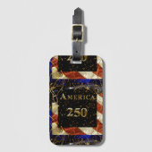 Amerikas 250. Geburtstag! Gepäckanhänger (Vorderseite Vertikal)