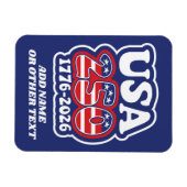 Amerikas 250. Geburtstag - Groovy USA 250 Magnet (Horizontal)