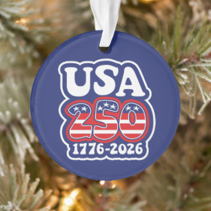 Amerikas 250. Geburtstag - Groovy USA 250 Ornament