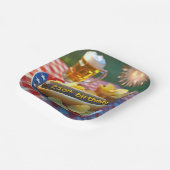 Amerikas 250. Geburtstag Hot Dog Pappteller (Gewinkelt)