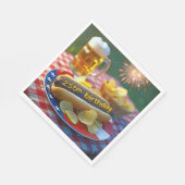 Amerikas 250. Geburtstag Hot Dog Serviette (Ecke)