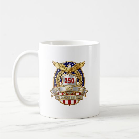 Amerikas 250. Geburtstag Kaffeetasse (Links)