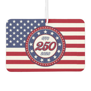 Amerikas 250. Geburtstag mit der USA-Flagge Autolufterfrischer