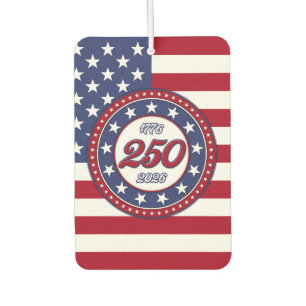 Amerikas 250. Geburtstag mit der USA-Flagge Autolufterfrischer