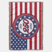 Amerikas 250. Geburtstag mit der USA-Flagge Decke (Vorderseite Vertikal)