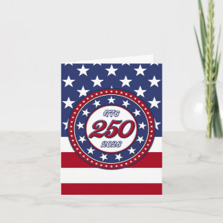 Amerikas 250. Geburtstag mit der USA-Flagge Einladung