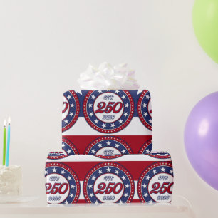Amerikas 250. Geburtstag mit der USA-Flagge Geschenkpapier