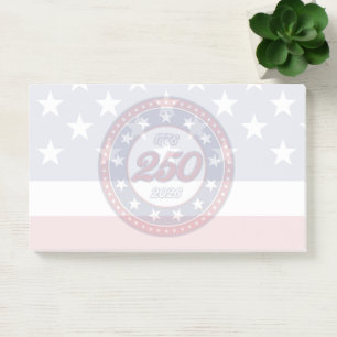 Amerikas 250. Geburtstag mit der USA-Flagge Post-it Klebezettel