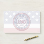 Amerikas 250. Geburtstag mit der USA-Flagge Post-it Klebezettel (Auf Schreibtisch)