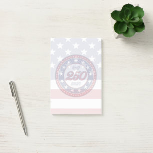 Amerikas 250. Geburtstag mit der USA-Flagge Post-it Klebezettel