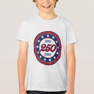 Amerikas 250. Geburtstag mit der USA-Flagge Tri-Blend Shirt