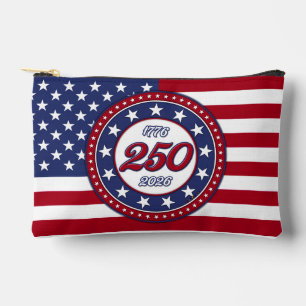 Amerikas 250. Geburtstag mit der USA-Flagge Zubehörtasche